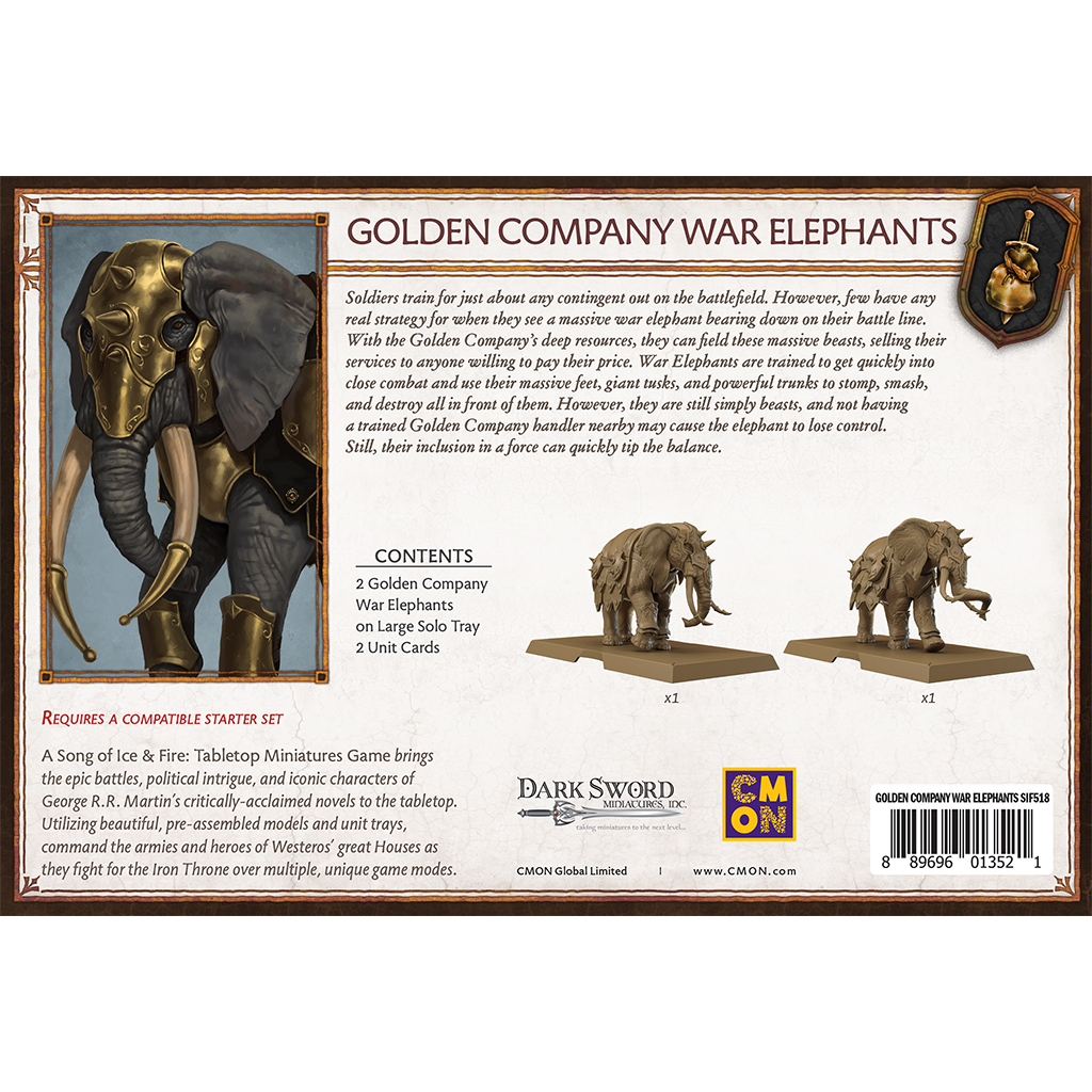 A Song of Ice and Fire : Tabletop Miniatures Game - Golden Company Elephants